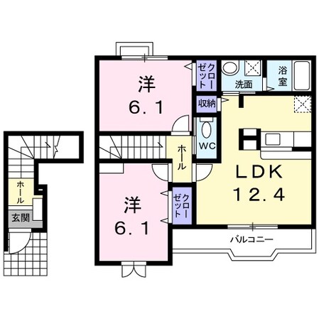 ウッドベース古城の物件間取画像